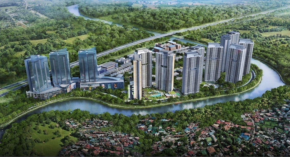 Toàn cảnh khu căn hộ Palm Heights thuộc Palm City