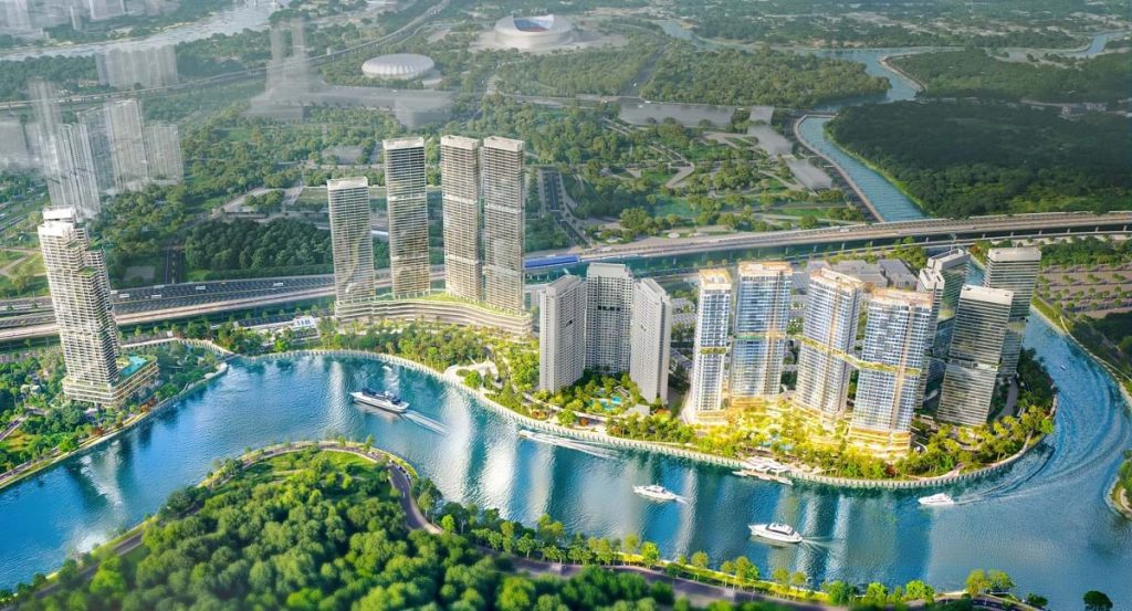 Phối cảnh Palm City tại Nam Rạch Chiếc