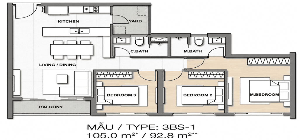 Studio, duplex, penthouse & shophouse Palm River
